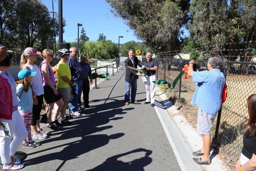 of the pathway. Stay tuned for more! June 9 Ribbon Cutting Ceremony at pathway near the Civic Center Station.