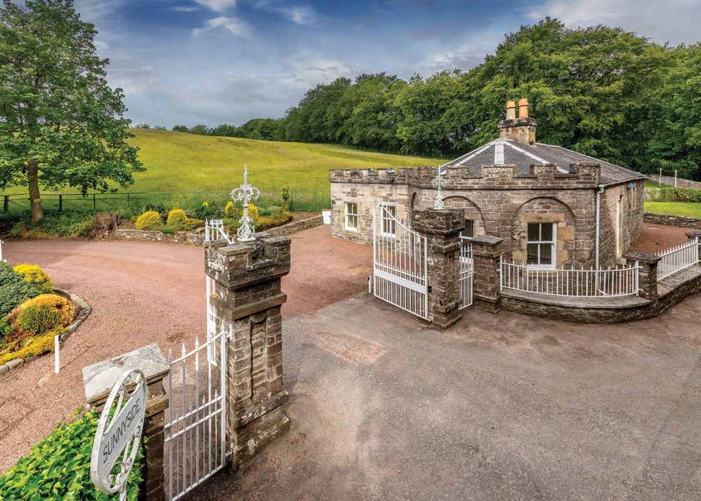 A charming two-bedroom sandstone detached lodge