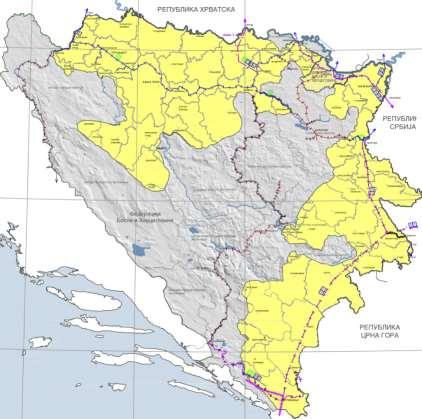Mapa 5 Mreža željeznica u Republici Srpskoj (Izvor: Prostorni plan Srpske 2025) Remont: Od kredita Evropske investicione banke (engl. European Investment Bank u daljem tekstu: EIB); (50.400.
