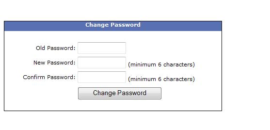 Options Change Password To change your password, click Options > Change Password Step 1: Enter your old password Step 2: Enter your new password Step 3: Confirm your new password Passwords must be at