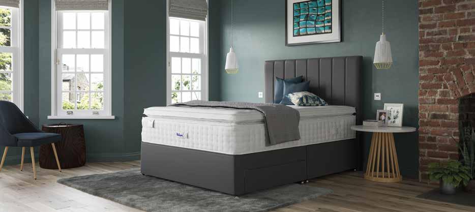 LOVELACE MEMORY POCKET 2400 The perfect mattress for those who require traditional support from a 2400 pocketed spring system, but want to benefit from enhanced comfort with an additional pillowtop