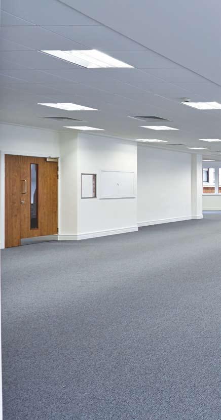 OFFICE SPACE Park Row House has excellent quality open plan offices across a range of sizes, which have been refurbished to provide attractive, flexible