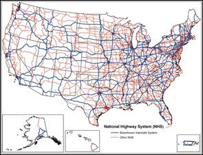 41,000 miles of new highways built.