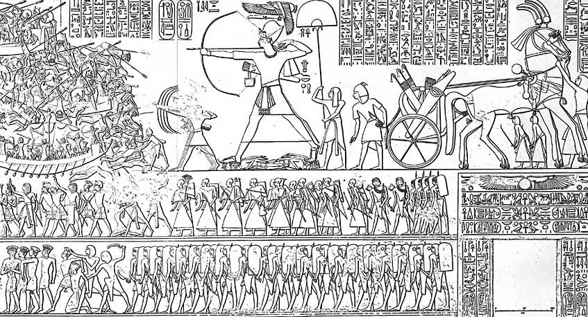 Ramses III Repelling the Sea Peoples (ca. 1184 1153 B.C).
