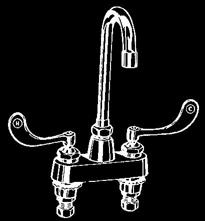 Single Lavatory Faucet Chrome Plated Brass Cross Handle Partno 400846