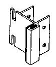 latch 1 450655 Plastic Laminate panel square on inside. Inswing for throw latch.