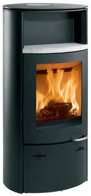 Its design allows it to be placed close to combustible materials.