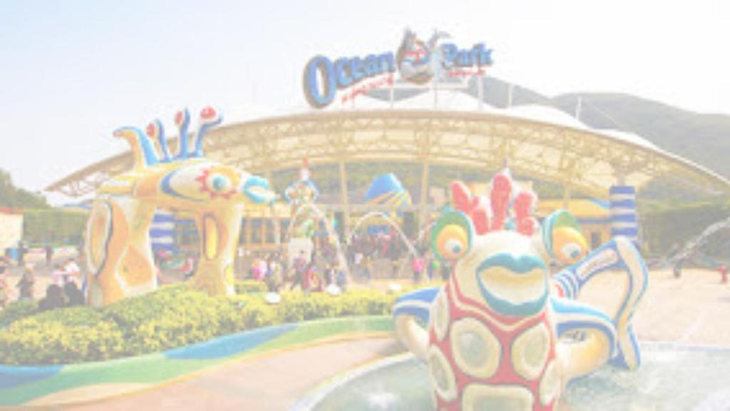 Ocean Park is a major attraction in Hong Kong. The park is located on the south end of Hong Kong Island.