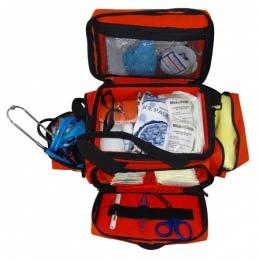 >>> SMALL TRAUMA KIT This Large Padded Trauma Bag was developed with the first responder in mind. It is perfect for any EMT, paramedic, ambulance service or physician. All packed 4/ Case.