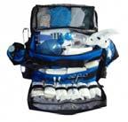>>> DELUXE TRAUMA KIT The Deluxe Trauma Kit has zippered pockets on both sides, front back, and zippered mesh on top. The internal dividers and padded bottom are full removeable for easy cleaning.