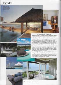 area. Vogue, August 2017 Anantara Dhigu Maldives Resort The Times (UK) -