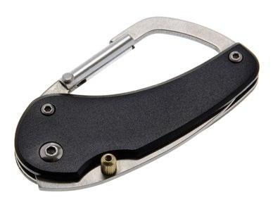 Safety liner lock feature when the knife is in the open position. Durable steel and aluminum body construction.
