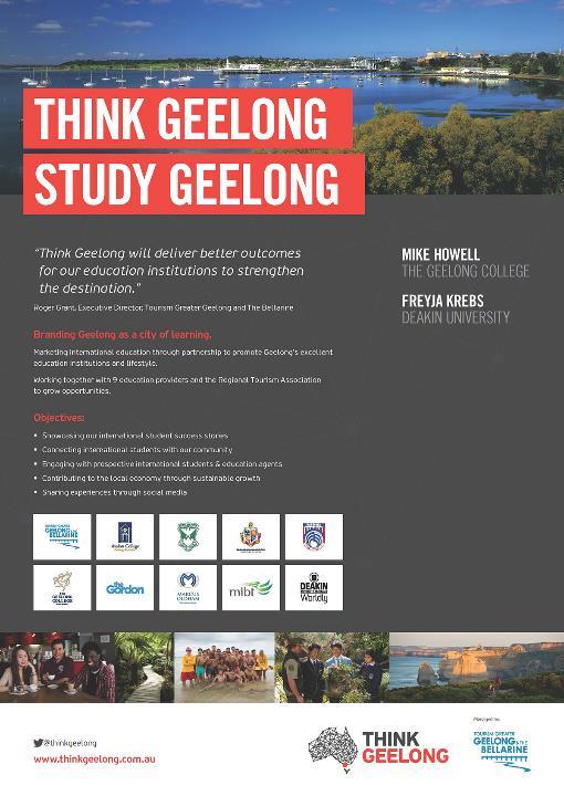 THE STUDY MELBOURNE BRAND AND REGIONAL VICTORIA A gateway brand for the whole state Our brand needs international cut through in a highly cluttered, competitive market Study Melbourne Trades on