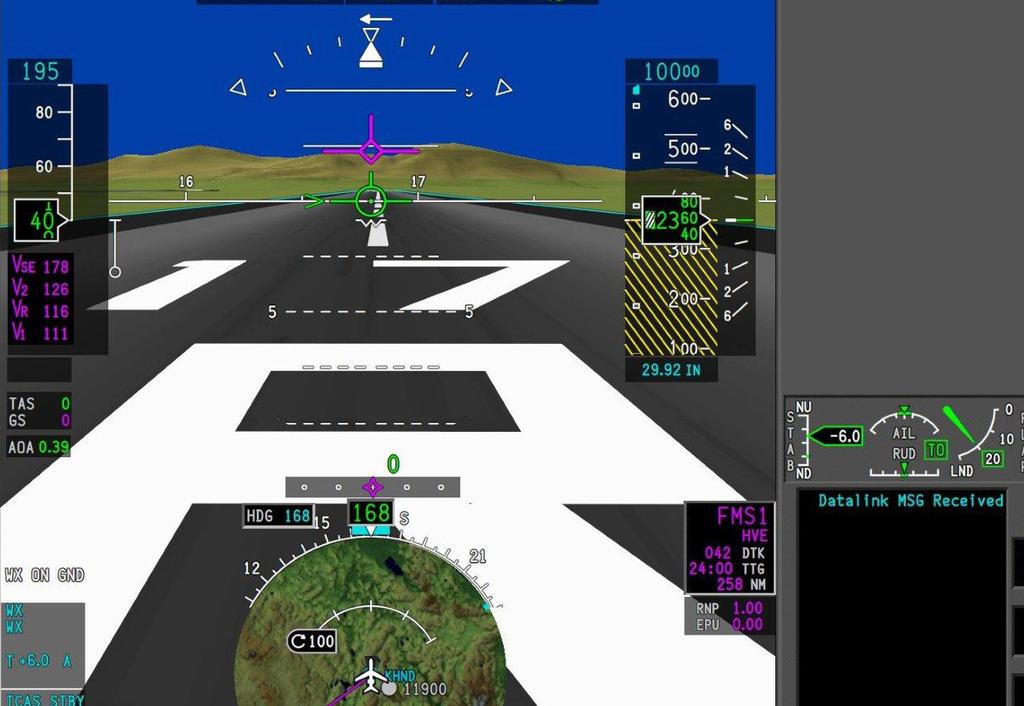Synthetic Vision System (SVS) on primary flight display No matter the weather conditions, SVS