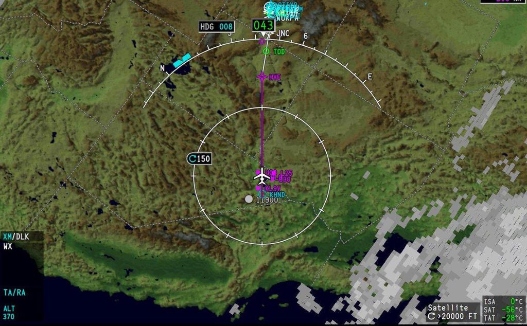 XM WX Satellite Weather When you fly in the continental United