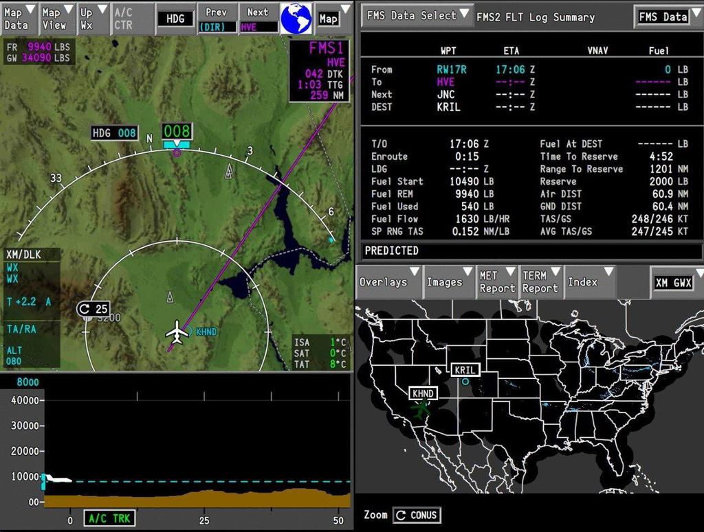 Pro Line Fusion (baseline) One complete view Electronic checklists/synoptics Quickly modify or create a flight plan directly on the
