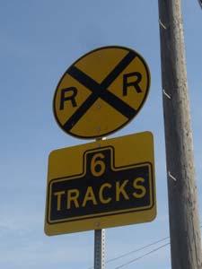 To resolve this, signs should be changed to correctly reflect the number of active tracks being crossed.