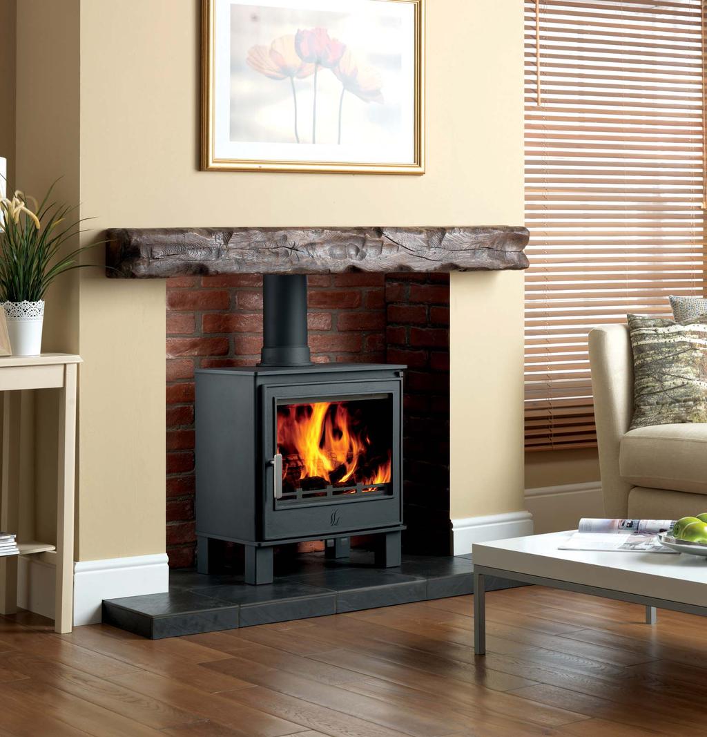 STEEL STOVE RANGE Buxton II 5kw EEI classification for ecolabelling 2018 A + Clean, contemporary styling makes the Buxton II stove the perfect complement for less traditional rooms.