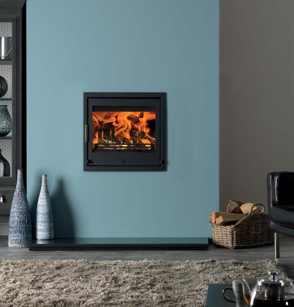 STEEL FIREPLACE INSERT RANGE Tenbury T550 EEI classification for ecolabelling 2018 A + 5kw The Tenbury T550 features the same contemporary styling as the T400 but with a wider firebox.