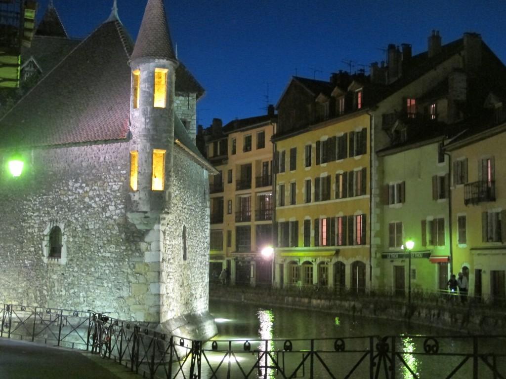 Night shot of Annecy, one of many many many
