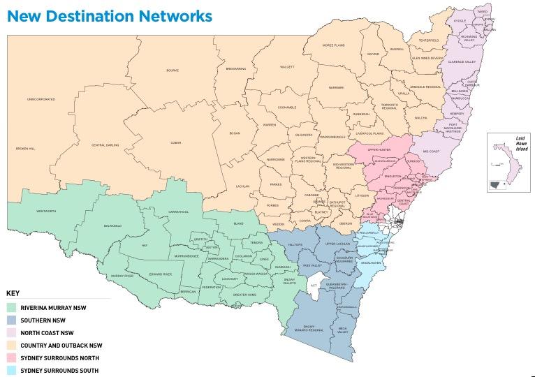 DESTINATION COUNTRY & OUTBACK NSW REGION Destination Country and Outback NSW (DNCO) is a new Destination Network, created by the NSW Government through Destination NSW in 2016.