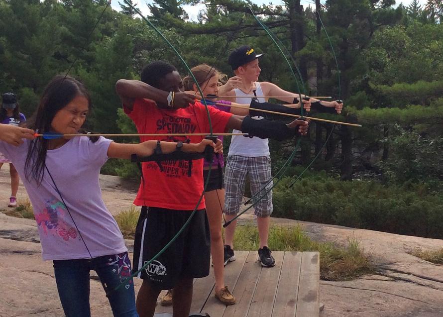 A Healthy Environment YMCA Camp Queen Elizabeth offers an active outdoor program that promotes a healthy lifestyle.