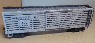 1 40 Cattle Car Atlantic Coast Lines, ACL 5410 Plastic Wheels