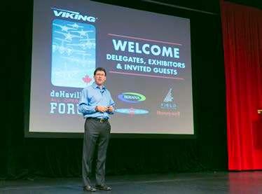 Viking Twin Otter Series 400 and Guardian 400 presentations highlighting new aircraft features and sales options.
