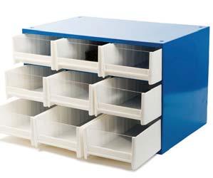 National 11mm Crimp Top Vial Storerooms Storerooms organize supplies and save valuable bench space 6 Drawer Mini-Storeroom holds 500 vials and closures 9 Drawer Storeroom holds 2000 vials and