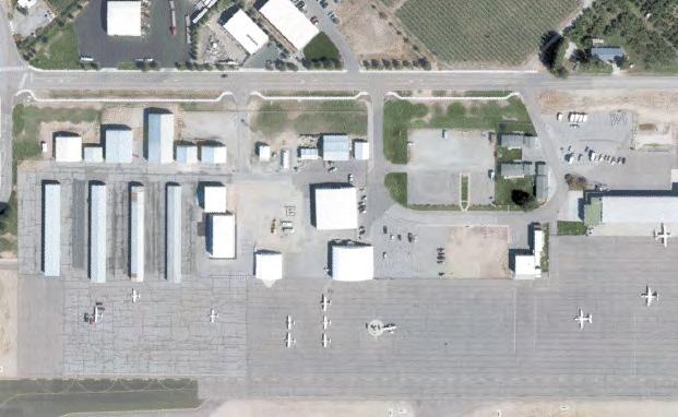 PANGBORN FLIGHT CENTER - EXISTING SITE FACTORS Future Aircraft Fueling Storage Locations Existing FBO Building Factors: REPLACEMENT FBO BUILDING (±3,500 SF) AIRPORT WAY SRE Building Disposition