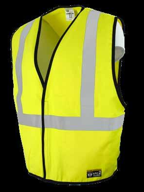 00 OPERATOR SERIES >> Contrasting colors for maximum visibility. 9 #00 8 7 Stand out and be seen with the Tillman Operator high-visibility safety vest.