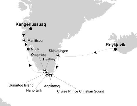 REYKJAVIK to KANGERLUSSUAQ Depart Iceland s coastal capital and set sail