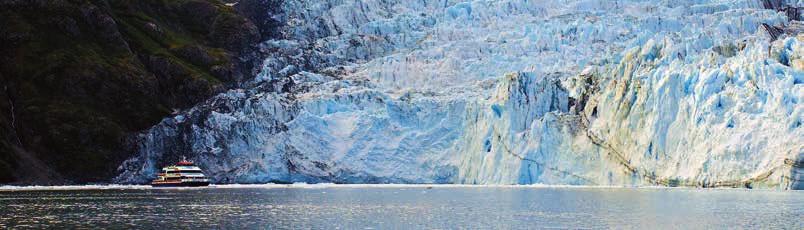 Bill Rome GLACIER DISCOVERY TRAIN June 1, 2015 September 14, 2015 THE 26 GLACIER CRUISE 5-hour cruise with Phillips Cruises and Tours Ride the rail to Whittier.