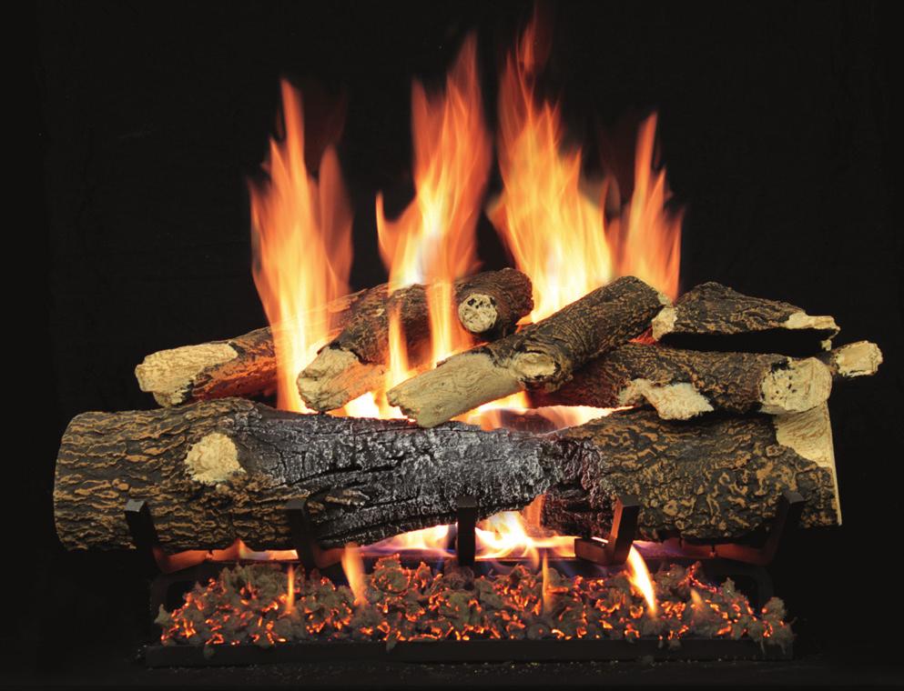 White Mountain Hearth Vented Gas s and Sand Pan Burners A Vented Gas installs in a wood-burning fireplace to provide all the ambiance of a real wood fire, but without the work of hauling in logs,