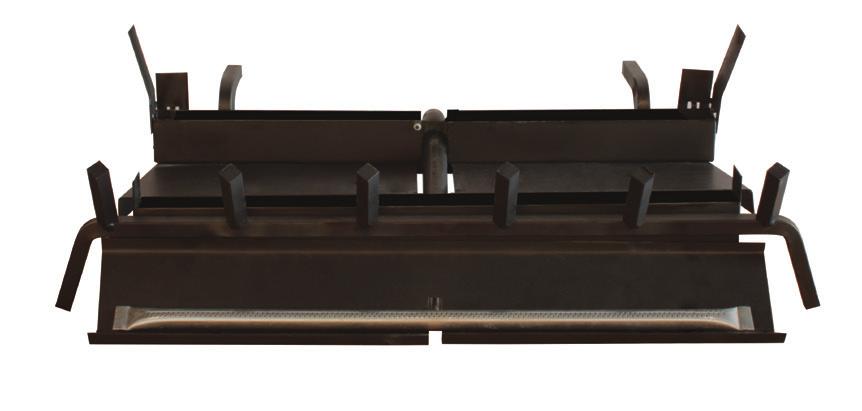 White Mountain Hearth Step 2: Choose a Matching Vented Sand Pan Burner Our pan burners are constructed from high-quality tube burners covered in a bed of sand - with a sturdy 5/8 wrought iron log