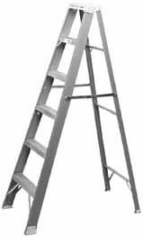 Beckerle 15-0004 LMC Page 5 59.00 Type I Fiberglass Stepladder 250-lb. duty rating. Tool-Tra-Top molded for tools, quart can and convenient small parts tray. (WE6BLFIBTYPEI) 8' (WE8BLFIBTYPEI)... 89.