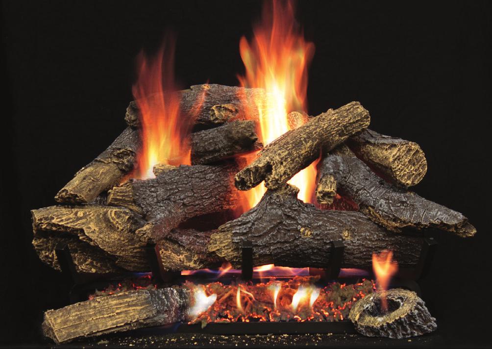 Sand pan burners allow you to arrange the log set to suit your taste. Choose a traditional match-light set or one of our new Systems for even greater operating ease.