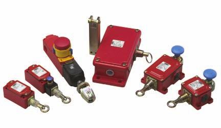 New! Emergency Stop Rope Pull Switches 40 mm Rope Pull Switches................. 280 42 mm Rope Pull Switches................. 282 72 mm Rope Pull Switches.