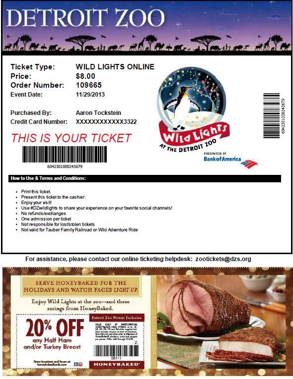 Digital Ticket Advertising Coupon or Image ad