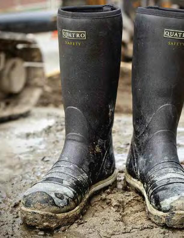 QUA T R O SAFTY The workplace can be dangerous for feet. That s why new QUATRO SAFTY BOOTS have stepped in to add a measure of protection unseen until today.