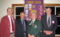 Ron Gregory as seen in the photo on the right DG David was particularly delighted that three Charter members of the Port Cygnet Club were in present and each continued to contribute to the Club s
