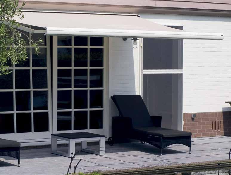 Wide range of colours You can choose any colour you want for the frame of your awning.