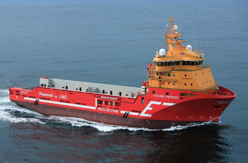 sustainable options. The Viking Prince, running on environmentally friendly LNG dual-fuel engines, entered service in March 2012.