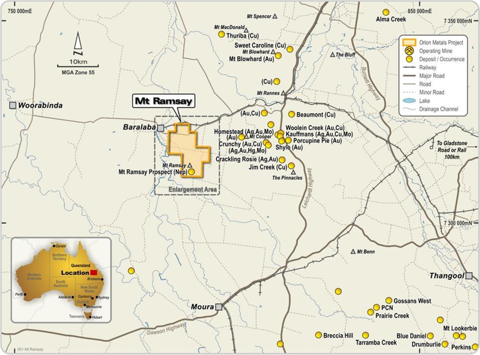 The Mt Ramsay alkaline complex is an excellent exploration opportunity, and has the potential to host REE, specialty metals, copper, and gold mineralisation.