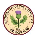 MUNICIPALITY OF THE COUNTY OF ANTIGONISH TO: FROM: NOVA SCOTIA UTILITY AND REVIEW BOARD GLENN HORNE, MUNICIPAL CLERK TREASURER SUBJECT: AN APPLICATION PURSUANT TO SECTION 369 OF THE MUNICIPAL