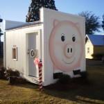 These imaginative play cottages create a holiday village,