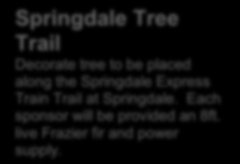 Springdale Tree Trail Decorate tree to