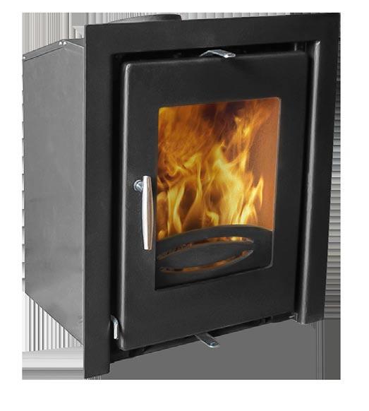 PRECISION CONVECTOR INSET Model HF5902 4.9kW Wood / 6.9kW Mineral Fuel Clean burn Defra Smoke Exempt multi fuel Convector Inset Stove with 3-sided (3S) or 4-sided (4S) frame option 87.