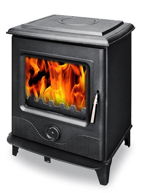 PRECISION II Model HF907-SE 8.0kW High Option store stand model HF907-SE-H Clean burn Defra Smoke Exempt multi fuel stove with High option store stand (See High Option pages) 78.