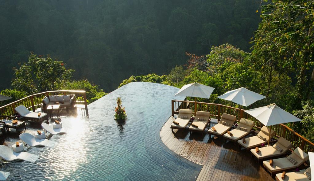 .. Hanging Gardens of Bali Nandini Bali Jungle Resort & +62 (0) 361-982 700 +62 (0) 361-982 777 4 Hidden deep in the